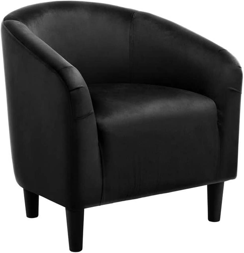 Upholstered White Faux Leather Living Room Chair Solo Sofa Dressing Chair(E)