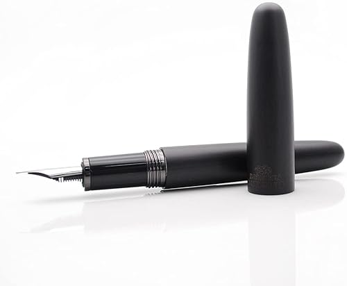 Miniatura 6 de JINHAO 9056 - Pluma estilográfica de madera natural hecha a mano (madera de ébano, clip negro, punta mediana de 0.028 in)