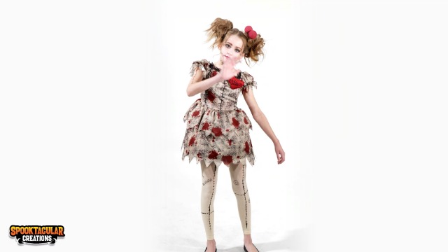 Disfraz de muñeca vudú para niñas Halloween talla L miniatura 7