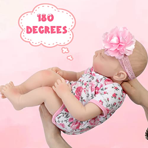 Qaruqase Lifelike Reborn Baby Dolls - 22-Inch Soft Full Vinyl Body Realistic-Newborn Baby Dolls Sleeping Baby Girl Real Life Baby Doll With Toy Accessories Gift Set For Collection&Kids Age 3+ #TOP3