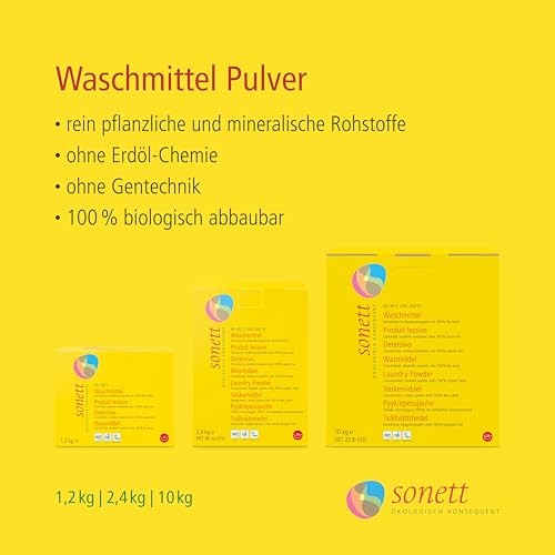 Sonett Waschmittel Pulver Konzentrat, 2.4 kg – Ansicht 3