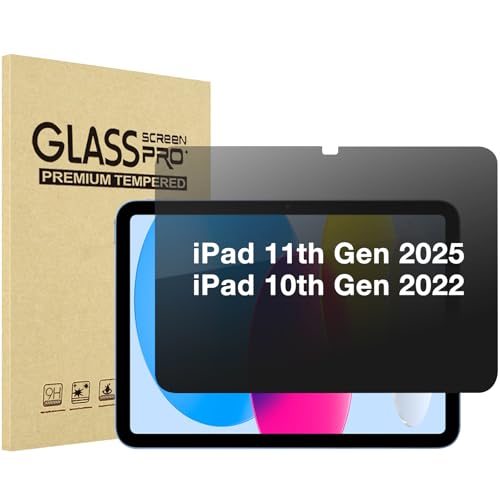 Verre Trempé Anti Espion iPad 10 Protège vos Données des Regards Indiscrets
