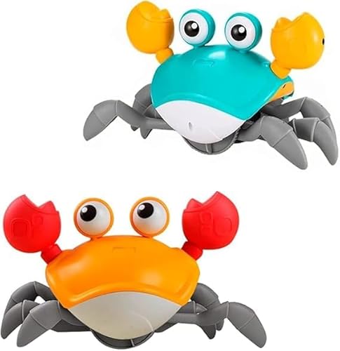 Caranguejo Fujão Jô Jô Brinquedo Infantil Divertido E Colorido Com Sensor Para Desenvolvimento E Coo