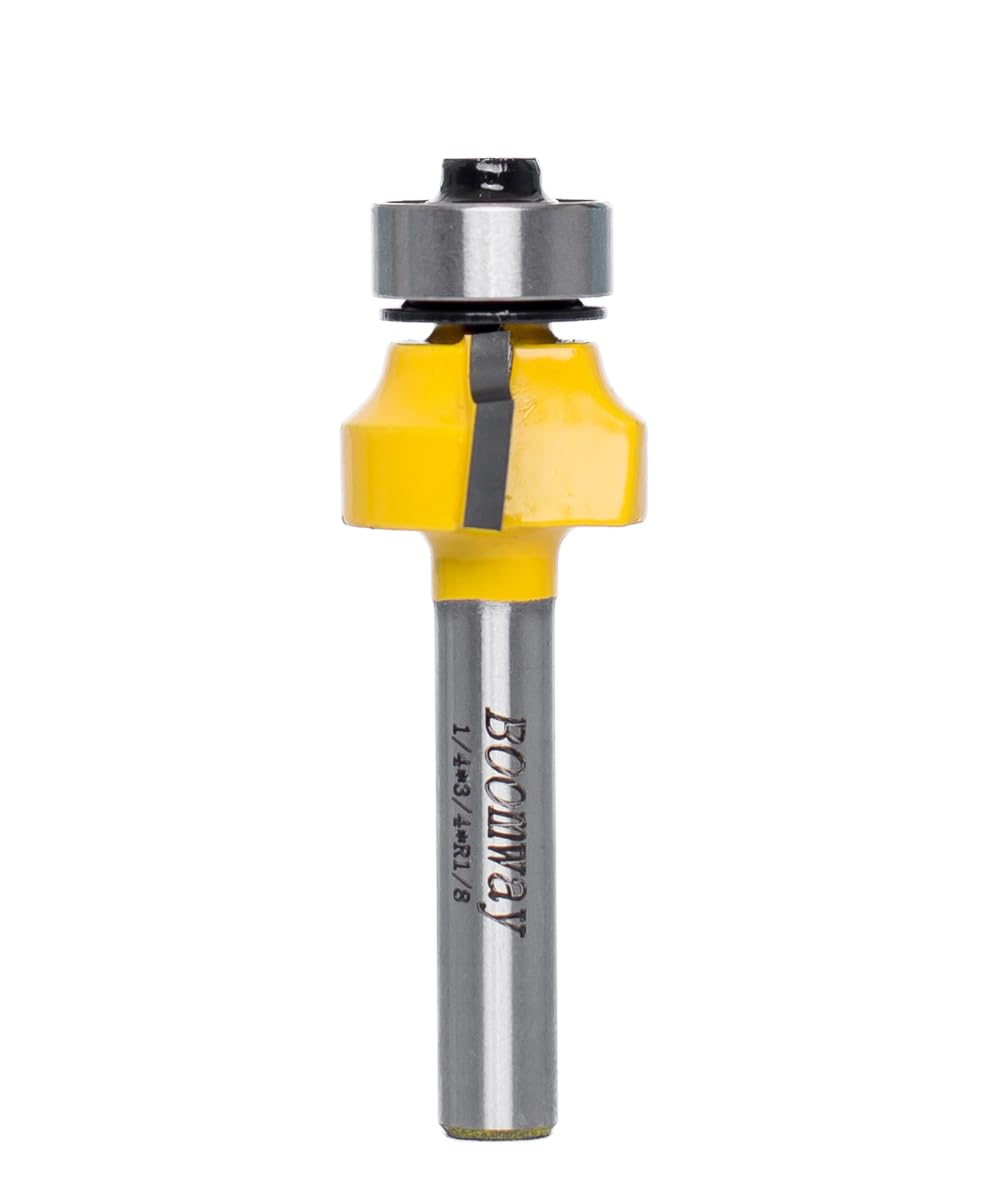 Roundover Router Bit, 1-1/2'' Radius 1/2'' Shank, Round Over Edge Forming, Bead Rounding Edging Bit