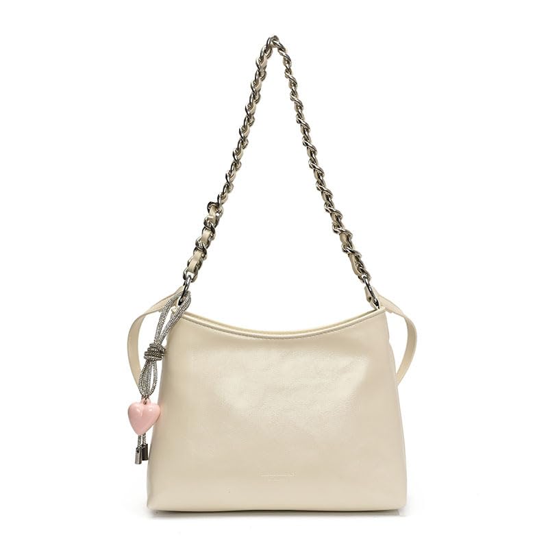 2025 spring new shoulder bag foreign style chain versatile high texture messenger bag daily work commute armpit