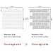 DEWOO 10-Sheet White Peel and Stick Subway Backsplash Kitchen Bathroom Rectangle Self Adhesive Wall Tile Sticker Thin (12