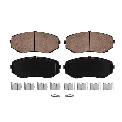 Image of Detroit Axle - Front Brake Kit for 2007-2012 Mazda CX-7 | Disc Brake Rotors Ceramic Brake Pads 2008 2009 2010 2011 Replacement
