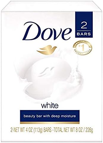 Dove Beauty Bar, White 4 oz, 2 Bar