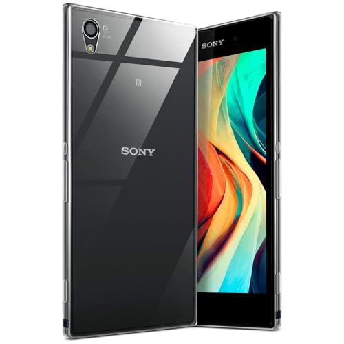 moex Aero Case pour Sony Xperia Z1 Coque Silicone Ultra Fine Transparente, Étui Souple Clair Mince Antichoc, Housse Gel Flexible, Backcover Résistant Soft...