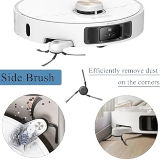 Replacement Parts for Dreame L40 Ultra/X40 Ultra Complete/X40 Ultra/X40 Master/MOVA P10 Pro Ultra/Mova P50 Pro Ultra, Accessories 1 Main Brush, 4 Dust Bags, 6 Wipe Pads, 4 HEPA Filters, 4 Side Brush