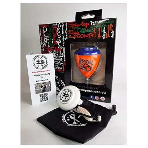 TROMPOS SPACE- Saturno XT Gerardo Montero y Javi De María Peonza, Color Naranja, Mediano (SXNJCU)