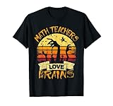 math teacher halloween - math teachers love brains T-Shirt