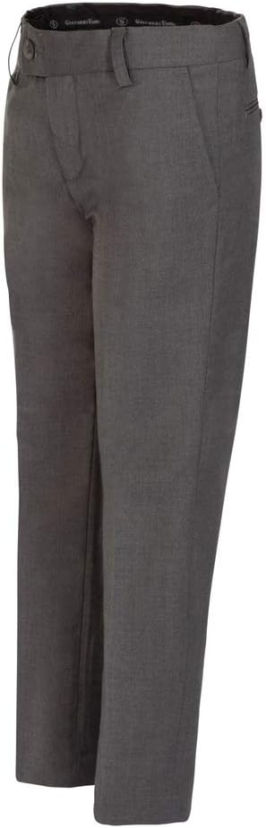 Boys Dress Pants Flat-Front Skinny fit - Poly Rayon Giovanni Uomo Grey 18 - Image 3