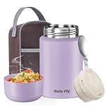 Insulated Food Jar 18oz Stainless for Work/Travel Purple