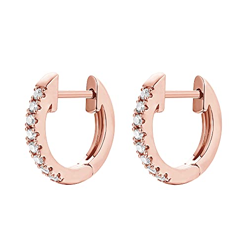 Pavoi Womens 14K Gold-Plated-Base Rose Gold Post Cubic Zirconia Cuff Earring #TOP2