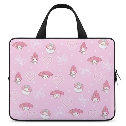 マイメロディ 【 ラップトップケース 10inch / 12inch / 13inch / 15inch / 17inch 】 パソコンケース PCケース ハンドル付き ノートパソコンバッグ スリーブ 耐衝撃 軽量 撥水加工 全面保護 アニメ 可愛い おし