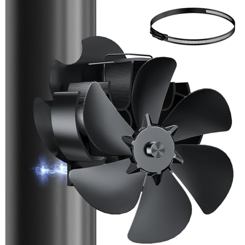 Miaton Ventilateur Poele à Bois Magnétique 6 Lames | Ventilateur de Poêle à Granulés et...
