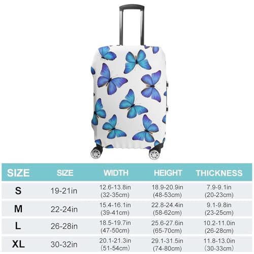 Luggage Cover Anti-Scratch Suitcase Cover Travel Luggage Covers Suitcase Protector (Butterfly (89))2