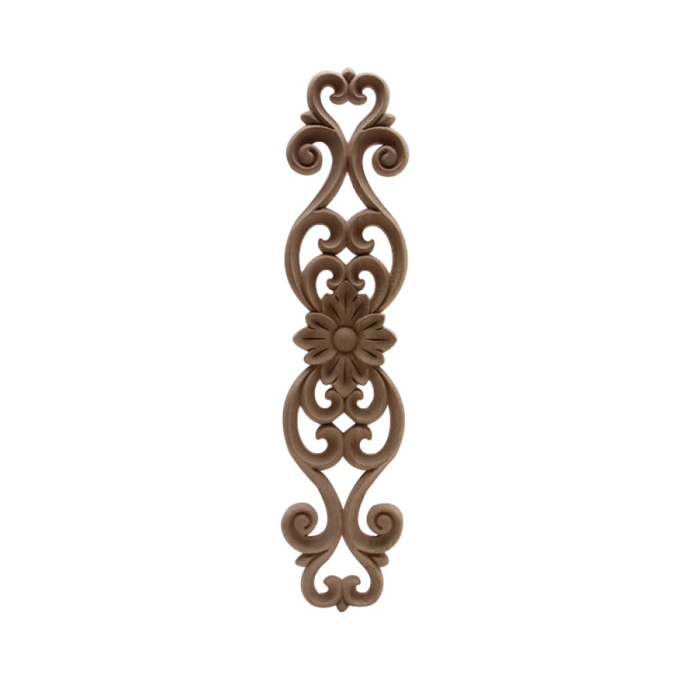 Moulure en bois fleur rose pour rénover une armoire d'angle dans un salon rétro