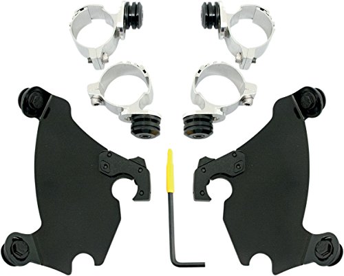 Memphis Shades Gauntlet Fairing Black Trigger-Lock Mount Kit MEB1981