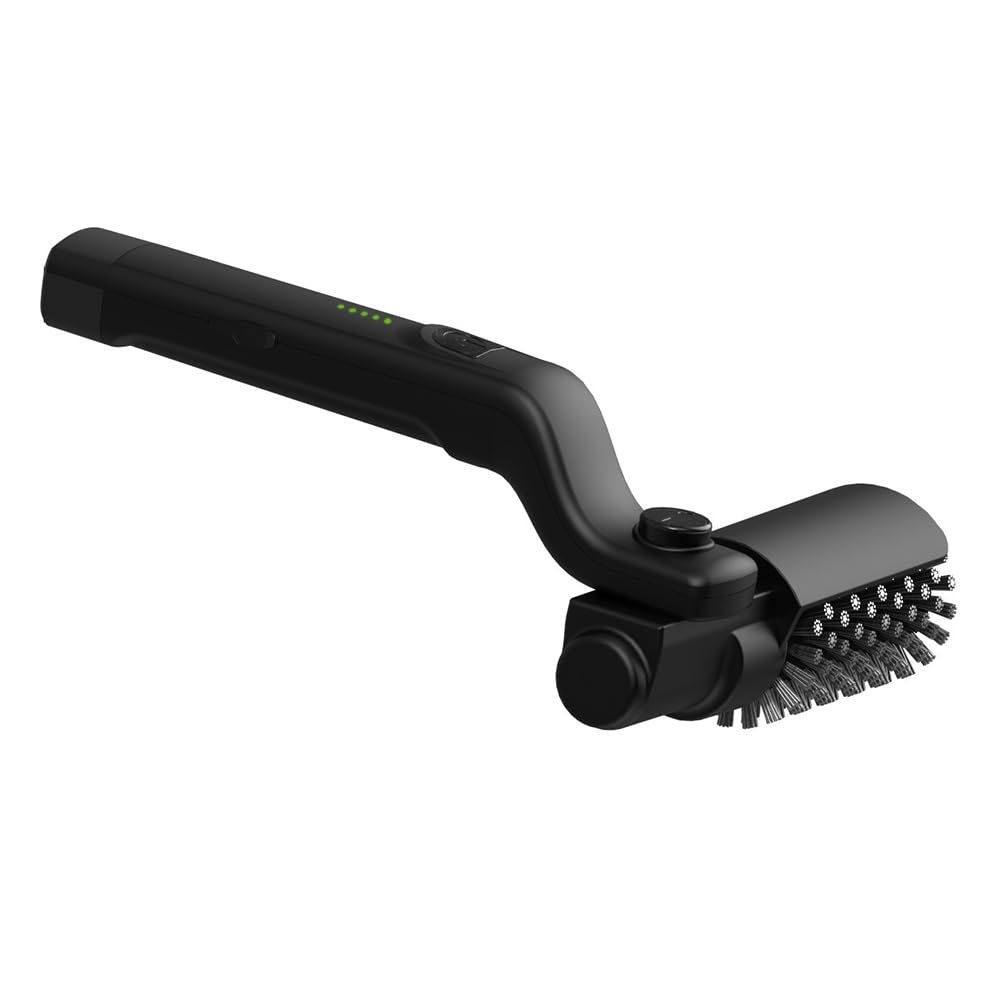 Upgraded Electric Grill Brush, 180°Adjustable Cordless BBQ Brush, Stainless Steel Brush Head, 3-Speed Power, Waterproof Cleaner for BBQ Grates