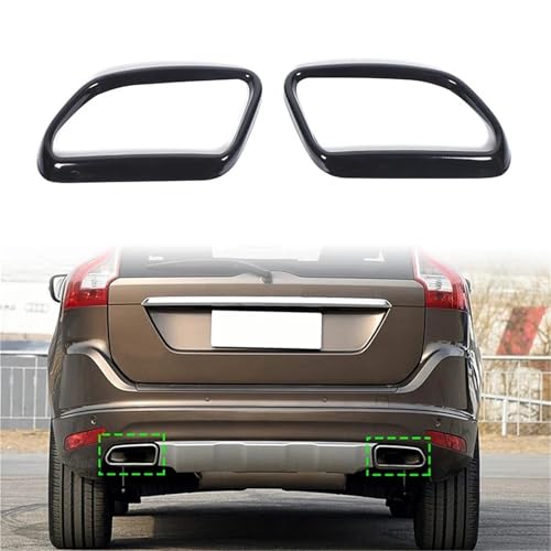Cache-pots d'échappement extérieurs pour Volvo XC60 2014-2017 canules de rechange - 2