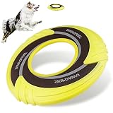 SKIPDAWG Interactive Dog Tug Toy, Dog Flying Disc Dog Water Toy Non-Toxic Light TPR/Nylon Fabric, Pe