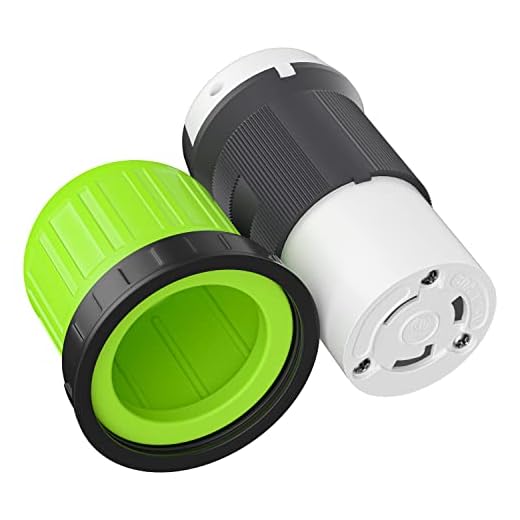 Leisure Cords 30 AMP RV Power Cord Locking Shore Connector Replacement End Marine Twist Lock With Boot