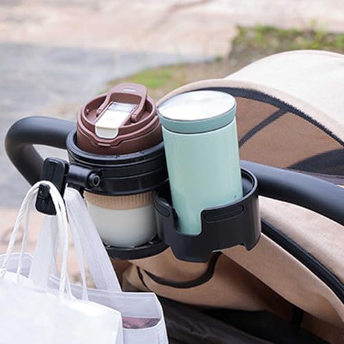 Porte-bouteille d'eau de poussette stable grâce au double serrage - 3
