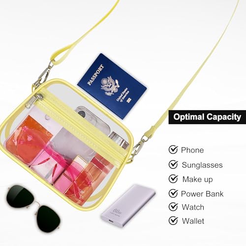 Image of USPECLARE Clear Bag for Stadium Events Clear Sports Fan Handbags Purses