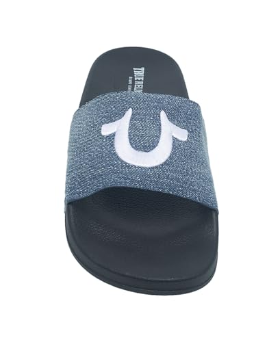 True Religion Men’s Logo Slide Sandals – Cushioned Comfort with Bold Horseshoe Strap4
