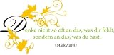 PEMA Indigos UG - Wandtattoo Wohnzimmer - DW179 bunt Zitate Mark Aurel Wandaufkleber Aufkleber 40 x 19 cm ...