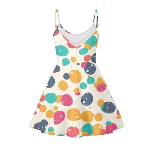 Image of Spaghetti Strap Midi Satin Dresses Summer Sleeveless Sundree Women Girl Beach Party Swing Dress