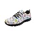 HUGS IDEA Baskets de course élégantes pour homme et femme - Chaussures de sport confortables - Motif léopard, Anniversaire Hamster Noir, 41.5 EU
