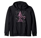 Merry Christmas Pink Ribbon Christmas Tree