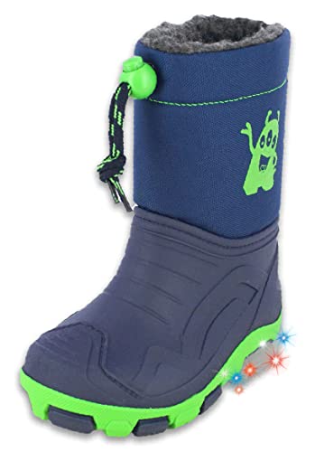 Beck Jungen Blinking Ghost Regenstiefel, Dunkelblau, 32/33 EU