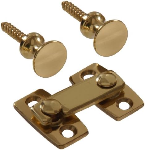 Hillman 852973 Solid Brass Shutter Bar Kit- Bright Brass Finish 1-Pack image 2