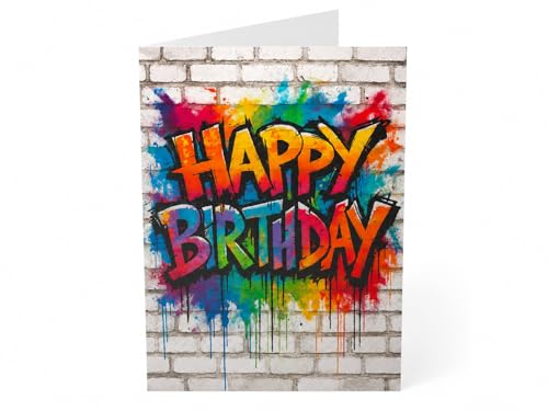Graffiti Happy Birthday Card For Teenager Boy Girl JBS84