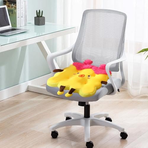 Coussin antidérapant en peluche douce solution pour assise de chaise inconfortable - 5
