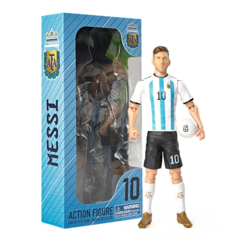 Sockers Banbo Toys Argentina Messi 8 Collectible Soccer Action Figure Blue and White