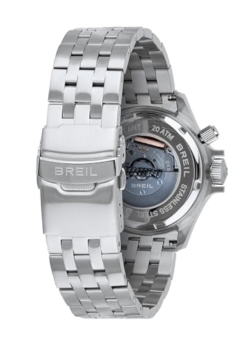 BREIL Reloj Manta P.R.O. DE Hombre Manta P.R.O. MONOCROMÁTICO Esfera Verde Movimiento Time Only – 3 LANZAS IBRIDAS y Pulsera DE Acero Plateado TW2032 - Imagen 4