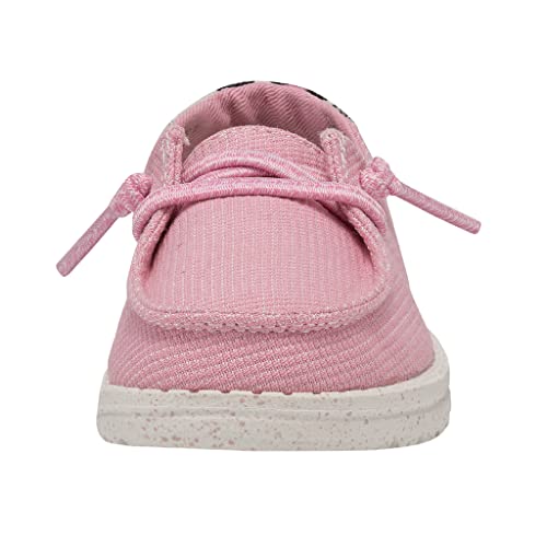 Image of HEYDUDE Girl's Wendy Toddler Loe Funk Bubblegum Size K7 | Girl's Shoes | Girl's Lace Up Loafers | Comfortable & Light-Weight