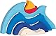 goki Evolution 58317 – Designpuzzle Wellen und Segelboot aus Holz – Stapelspiel zum kreativen Spielen – Made in Europe