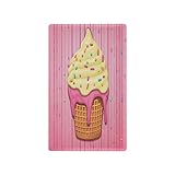 GUIJI Ice Cream 1 Durable Unused Outlet Cover, Blank Wall Plate Cover Decorative Electrical Switch Plate 4.53' x 2.76' - 1 Pack