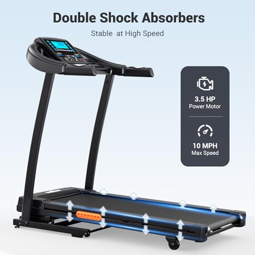 Image of THERUN Incline Treadmill, Treadmills for Running and Walking, 400 lbs Weight Capacity Folding Treadmill with 0-16% Auto Incline, Wide Belt, 4.0 HP, App, Heart Rate