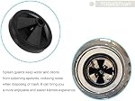 2 PCS Garde d'élimination des ordures 3 1/8 pouce Sink Baffle, technologie de collier silencieux, compatible avec Moen Evolution Series