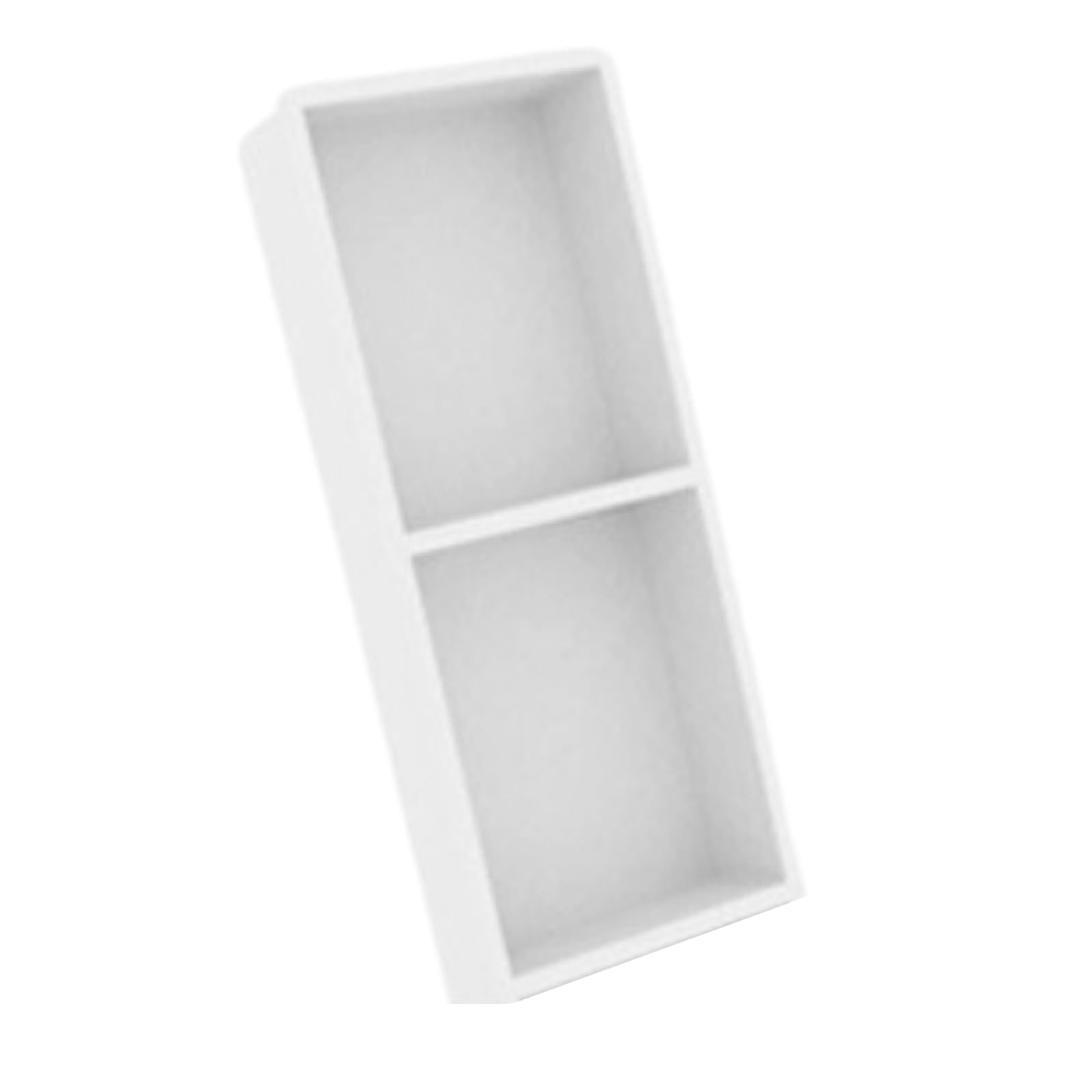 Étagère de douche inox 304 antirouille : grand rangement mural blanc Slish