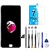 Goldwangwang iPhone 7 Plus Screen Replacement Black,5.5inch 3D Touch LCD Screen Digitizer Replacement Frame Display Assembly Set with Repair Tool kit + Tempered Glass Screen Protector + Instruction