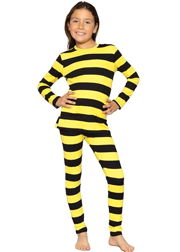Image of STRETCH IS COMFORT Girls 2 Piece Hoodie Short Sleeve Long Sleeve Crew Neck Top and Leggings Set Kids Thermals Underwear Set