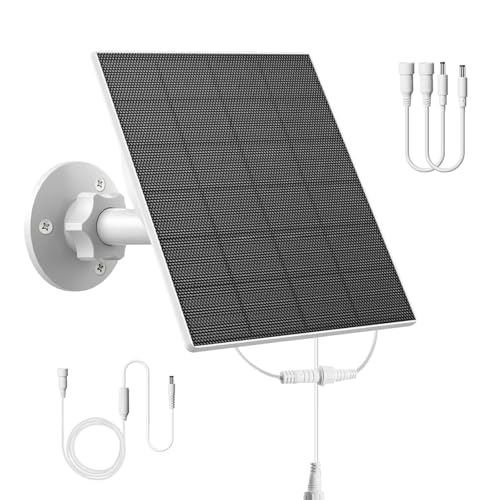 EverExceed 5W Trail Camera Solar Panel, 10400mAh Solar Panel for Camera Compatible with 6V 9V 12V Hunting Cameras, Trail Cam Solar Power with IP66 Waterproof Hunting Accessory